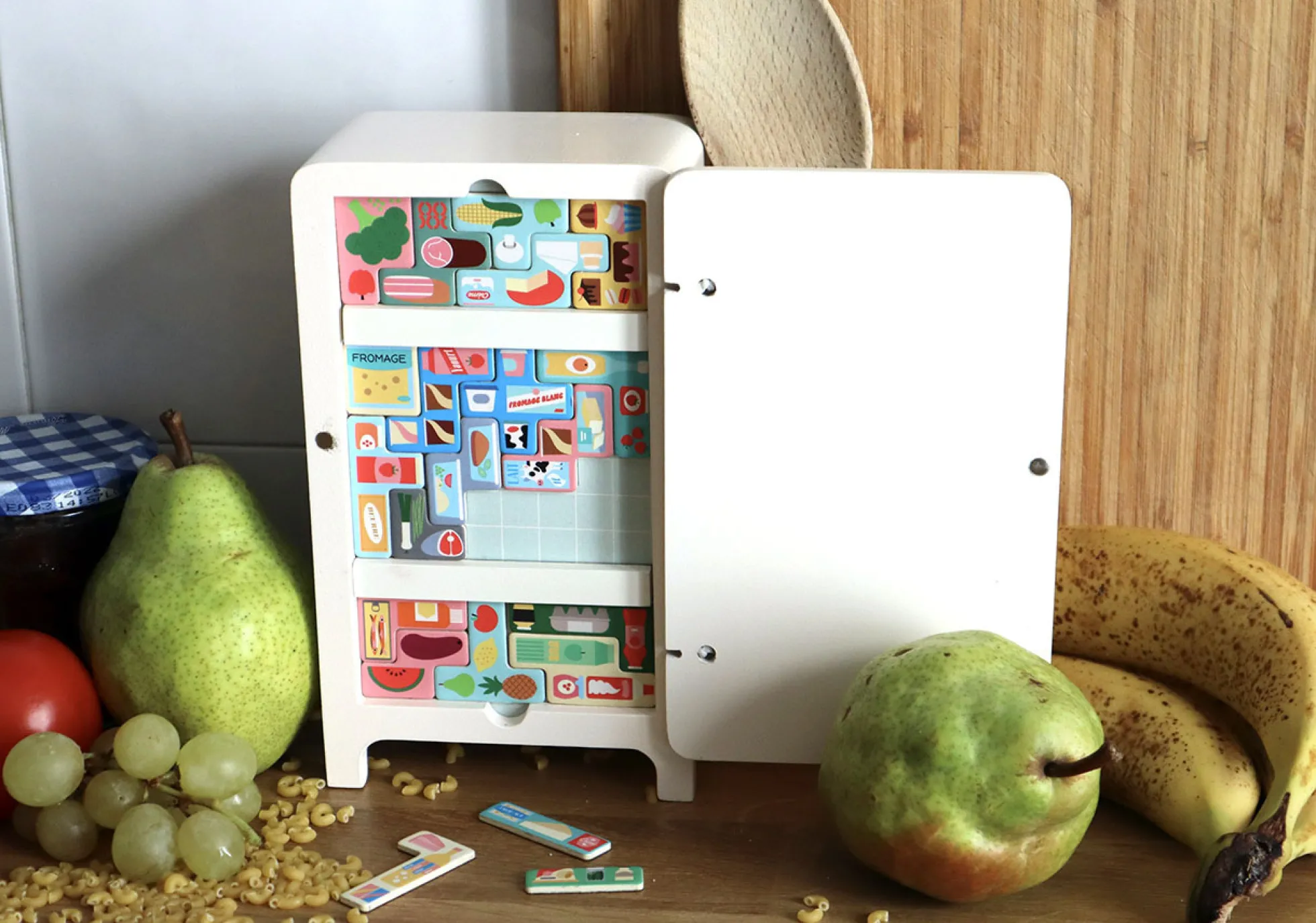 Jeu de logique en bois, Pack it right Le frigo - Ingela P.Arrhenius