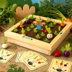 Jeu de mémo en bois, Mémotager Jour de récolte
