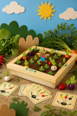 Jeu de mémo en bois, Mémotager Jour de récolte