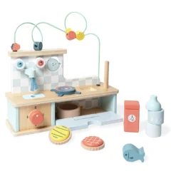Jeu d’éveil en bois, Cuisine multi-activités