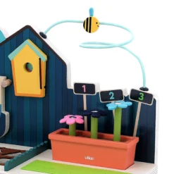 Jeu d’éveil en bois, Jardin multi-activités