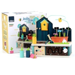 Jeu d’éveil en bois, Jardin multi-activités