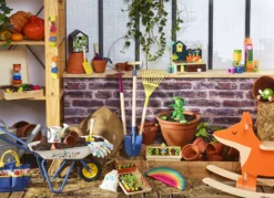 Jeu d’éveil en bois, Jardin multi-activités