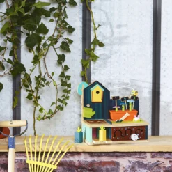 Jeu d’éveil en bois, Jardin multi-activités