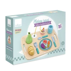 Jeu d’éveil en bois, Plateau repas multi-activités