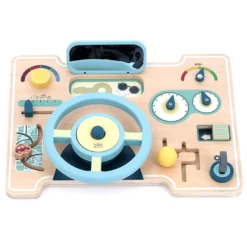 Jeu d’éveil en bois, Tableau de bord multi-activités