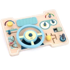 Jeu d’éveil en bois, Tableau de bord multi-activités