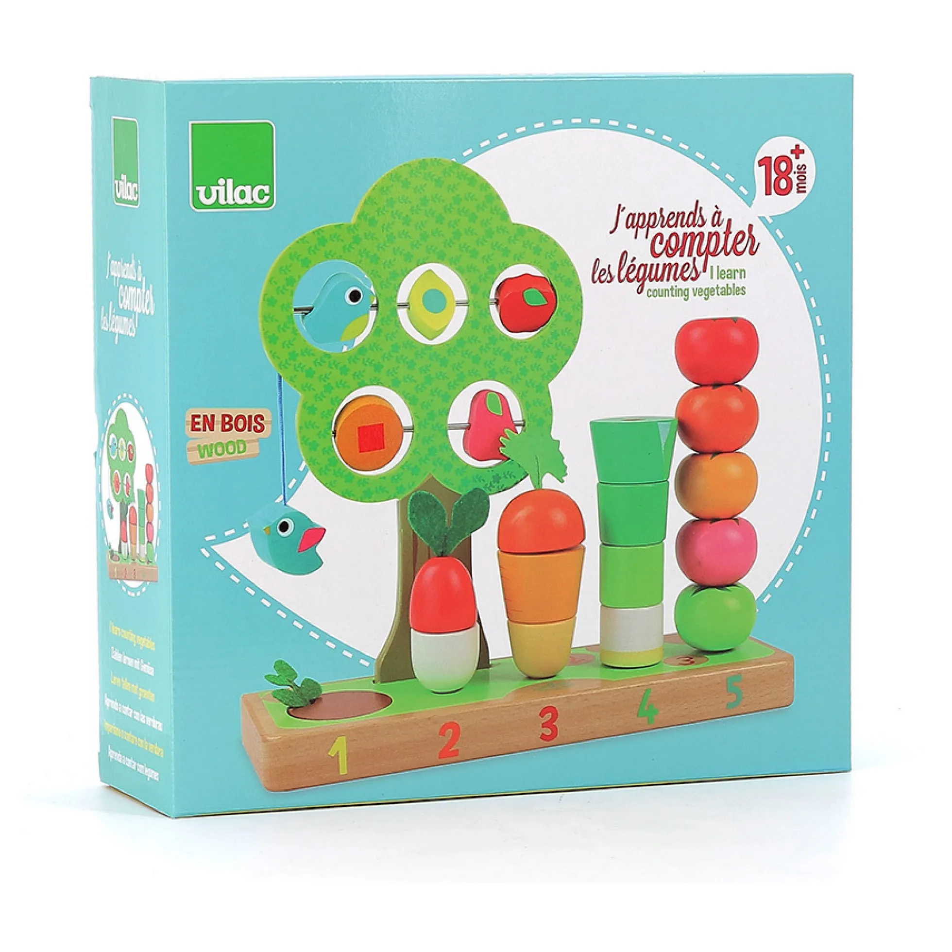 Jouet d’éveil, J'apprends à compter Les légumes