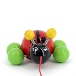 Jouet à tirer, Baby Ladybug la coccinelle