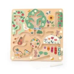 Labyrinthe magnétique en bois – Cueillette au jardin