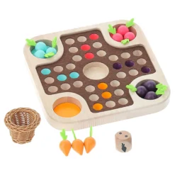 La course du potager, jeu des petits chevaux - Jour de récolte