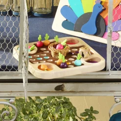 La course du potager, jeu des petits chevaux - Jour de récolte