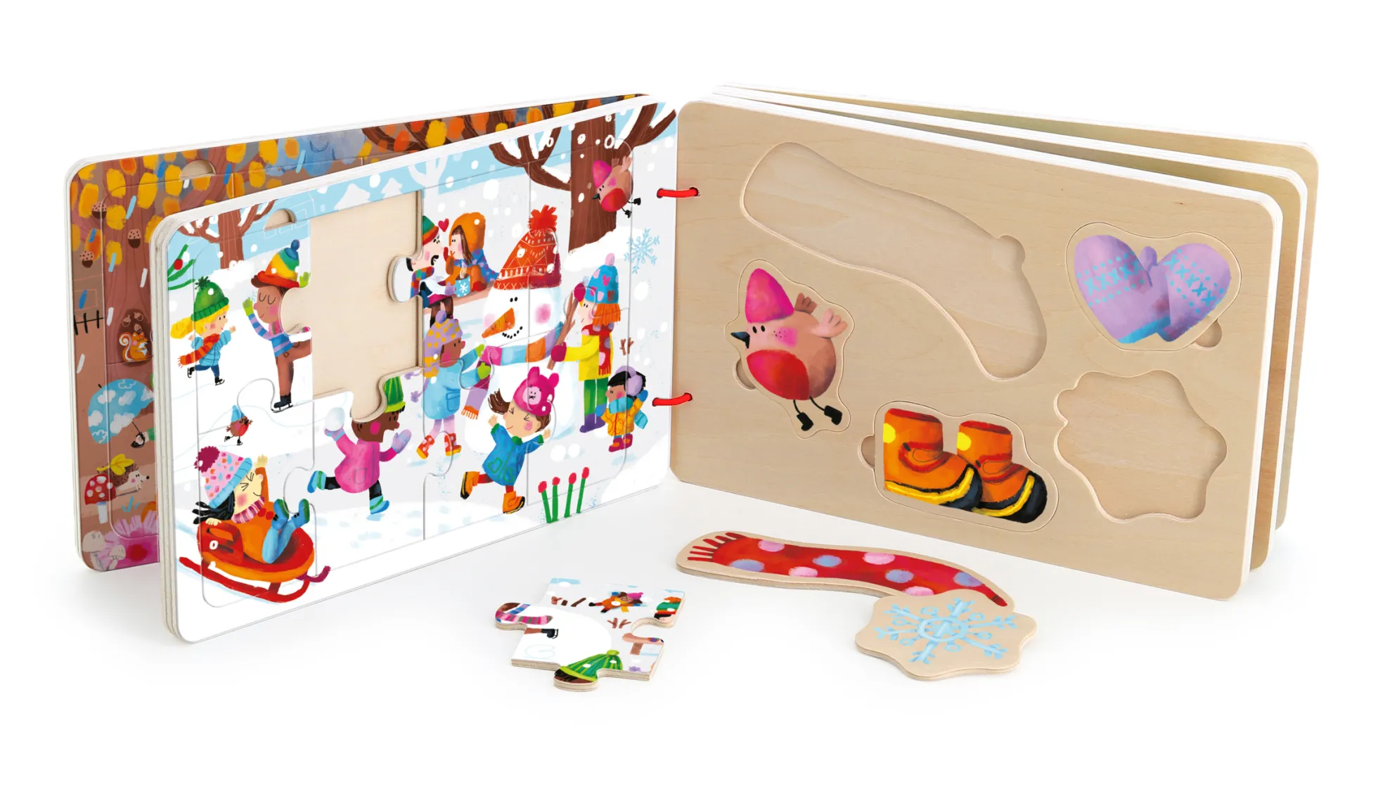 Livre puzzles en bois – Les 4 saisons