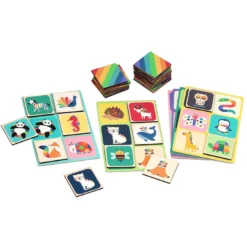 Loto en bois, Animaux arc-en-ciel - Andy Westface