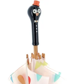 Parapluie en bois Boizoos, René le pingouin