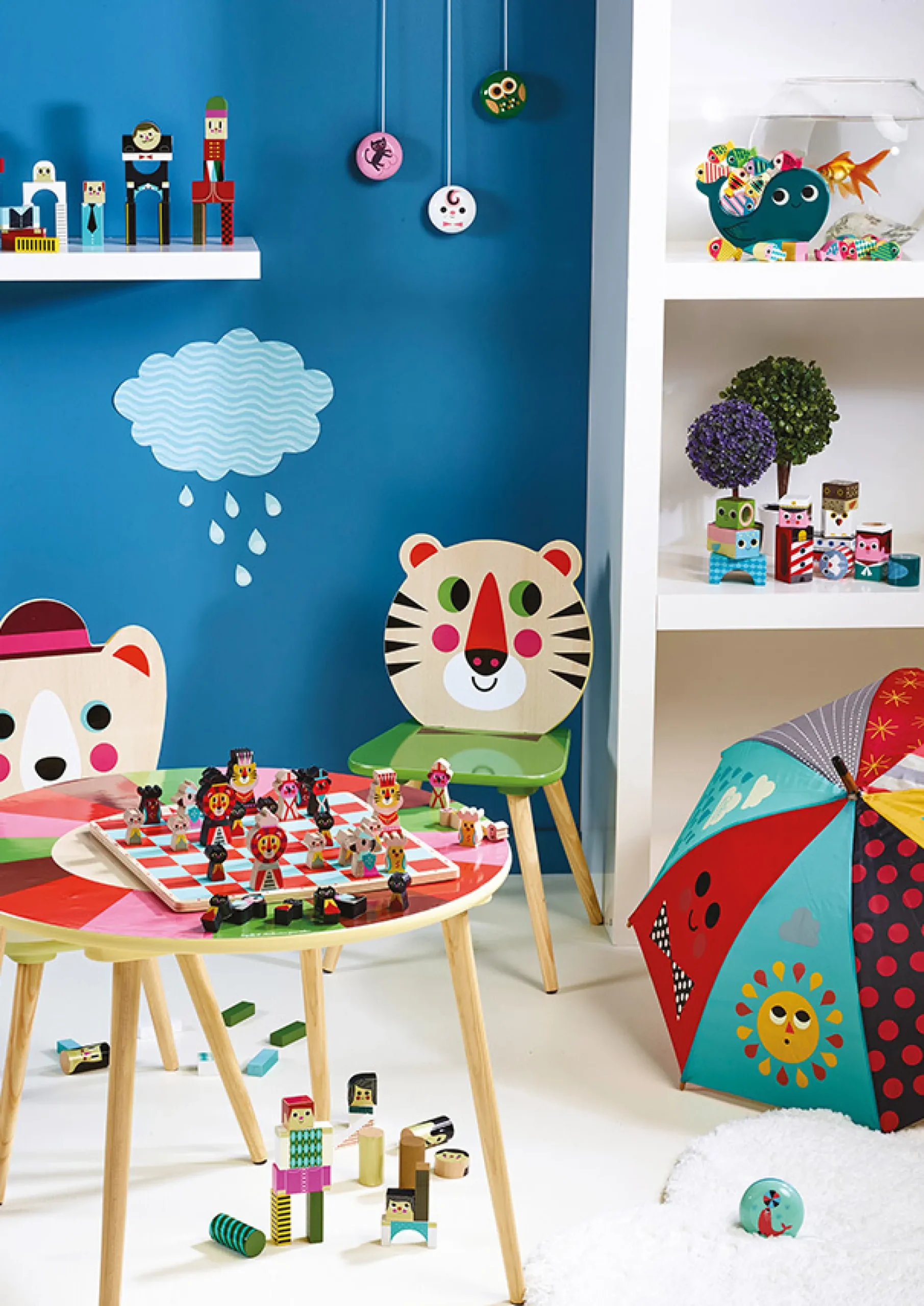 Parapluie, Ours bleu
