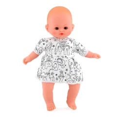 Petit Câlin souple 36 cm MA TENUE A COLORIER