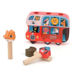 Pop-up en bois, Autobus anglais - Ingela P.Arrhenius