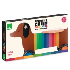 Porteur en bois, Chien multicolore - Andy Westface