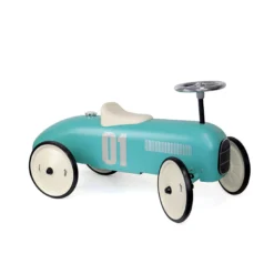 Porteur en métal, Vintage aqua