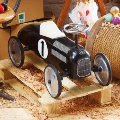 Porteur en métal, Vintage noir