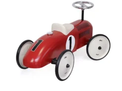 Porteur en métal, Vintage Rouge & Blanc crème