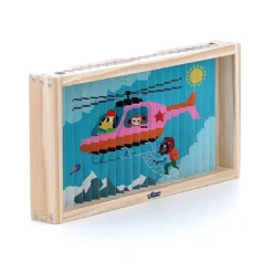 Puzzle 4 Dimensions en bois, Les transports - Ingela P.Arrhenius
