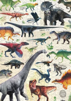 Puzzle dinosaures 500 pièces - Muséum national d'Histoire naturelle