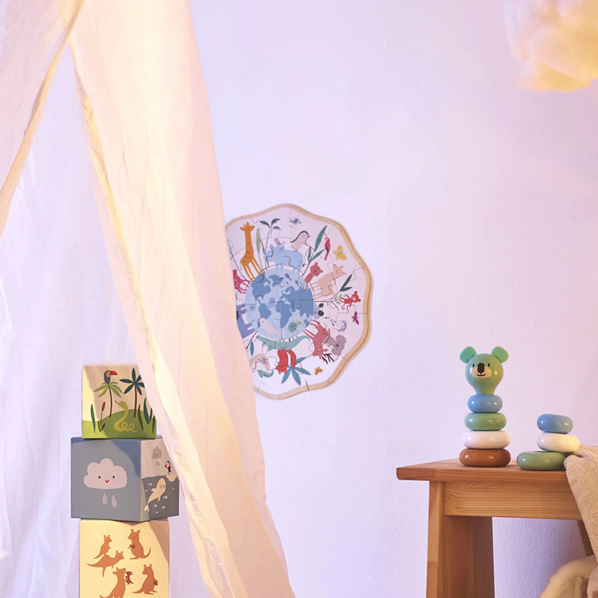 Puzzle en bois, Autour du monde - Sarah Betz