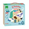 3 puzzles Terre - Mer - Ciel