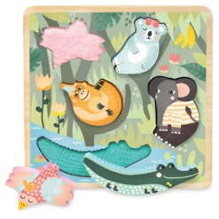 Puzzle tactile, Jungle - Michelle Carlslund