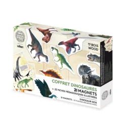 Set de 21 magnets dinosaures - Muséum national d'Histoire naturelle