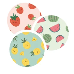 Set de 3 valisettes gigognes en carton, Les fruits gourmands - Sarah Betz