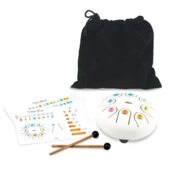 Tongue drum en métal, Blanc neige