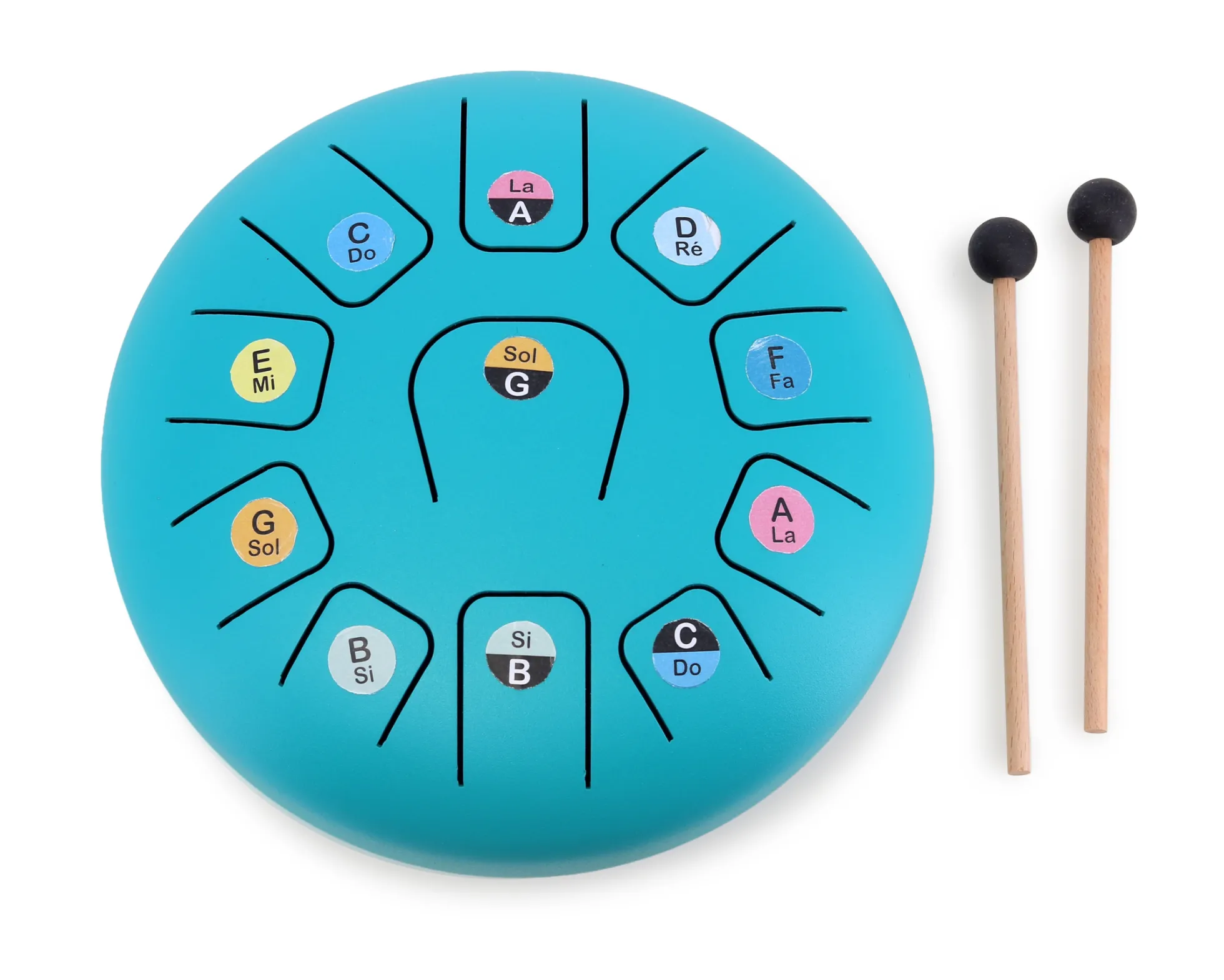 Tongue pou 8" (20 cm) en métal – 11 notes