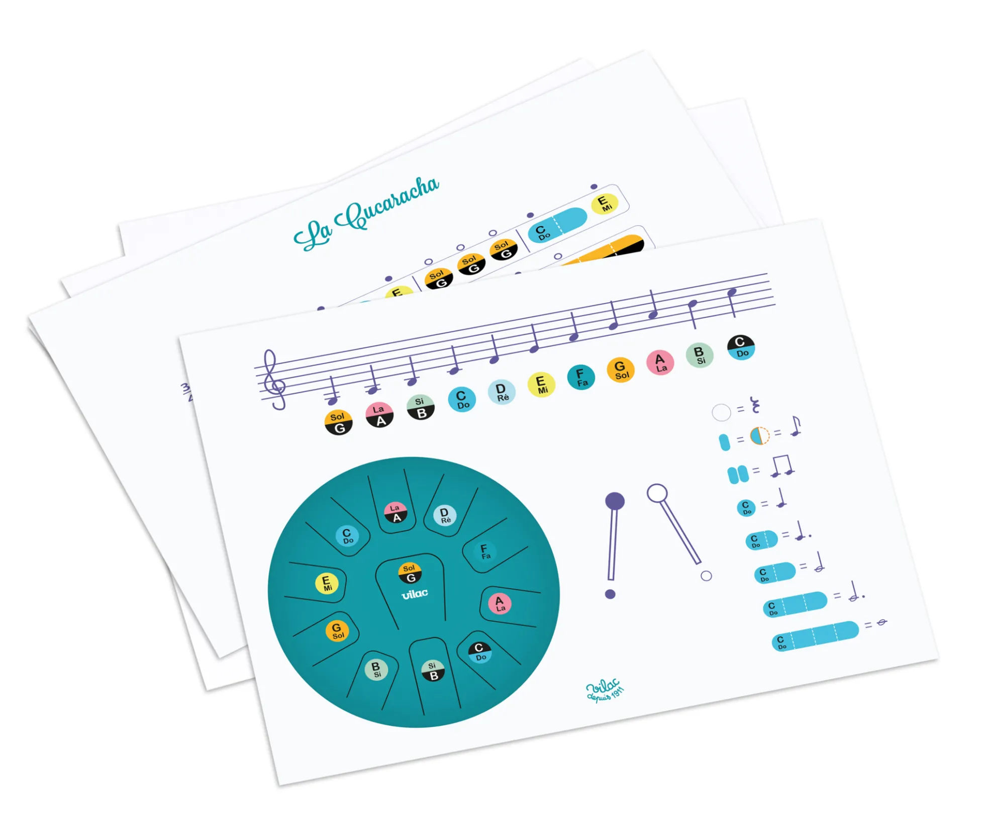 Tongue pou 8" (20 cm) en métal – 11 notes
