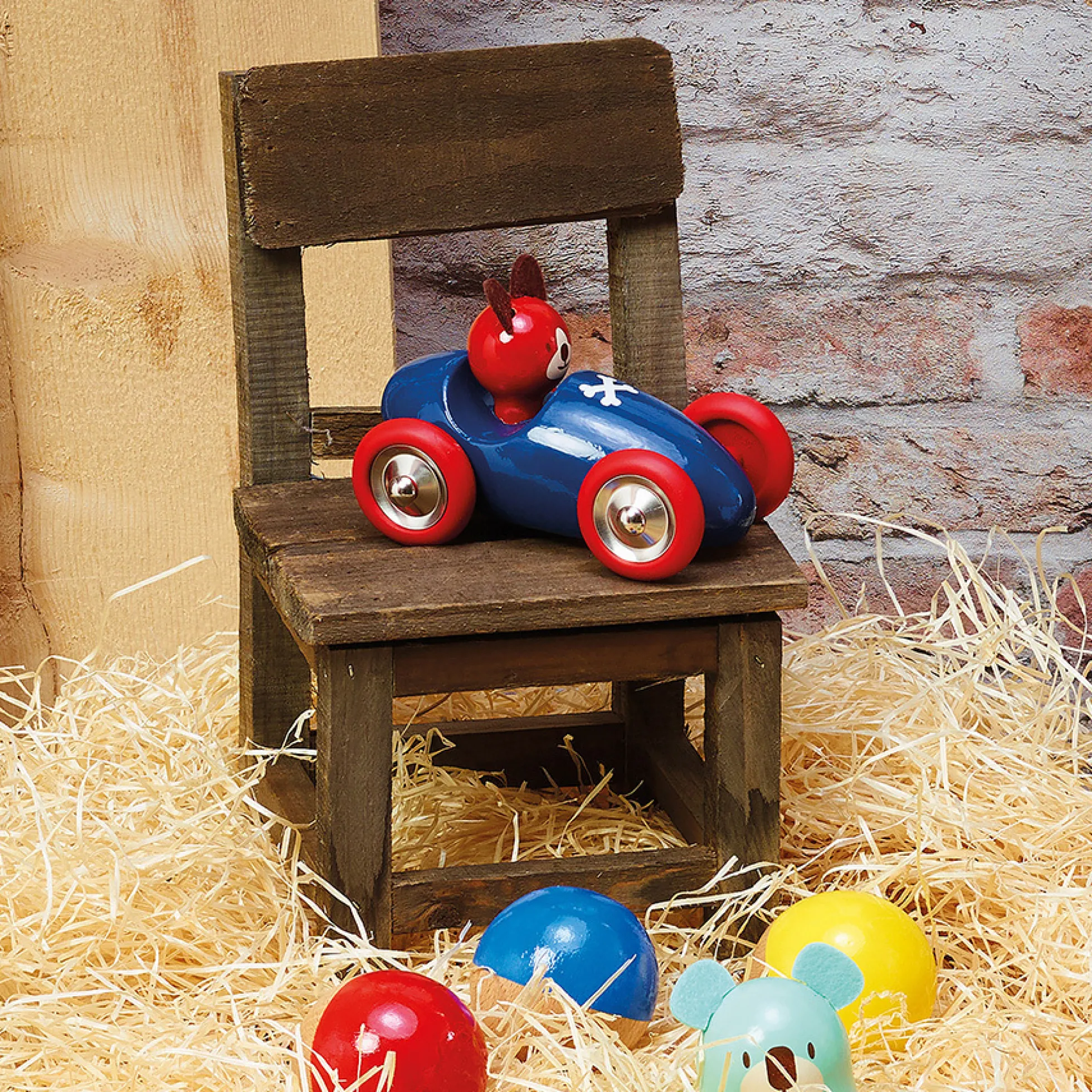 Voiture en bois Boizoos, Lucien le chien