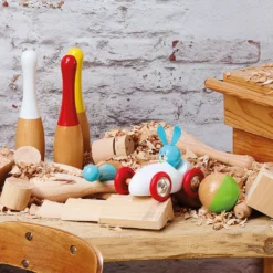 Voiture en bois Boizoos, Raoul le lapin