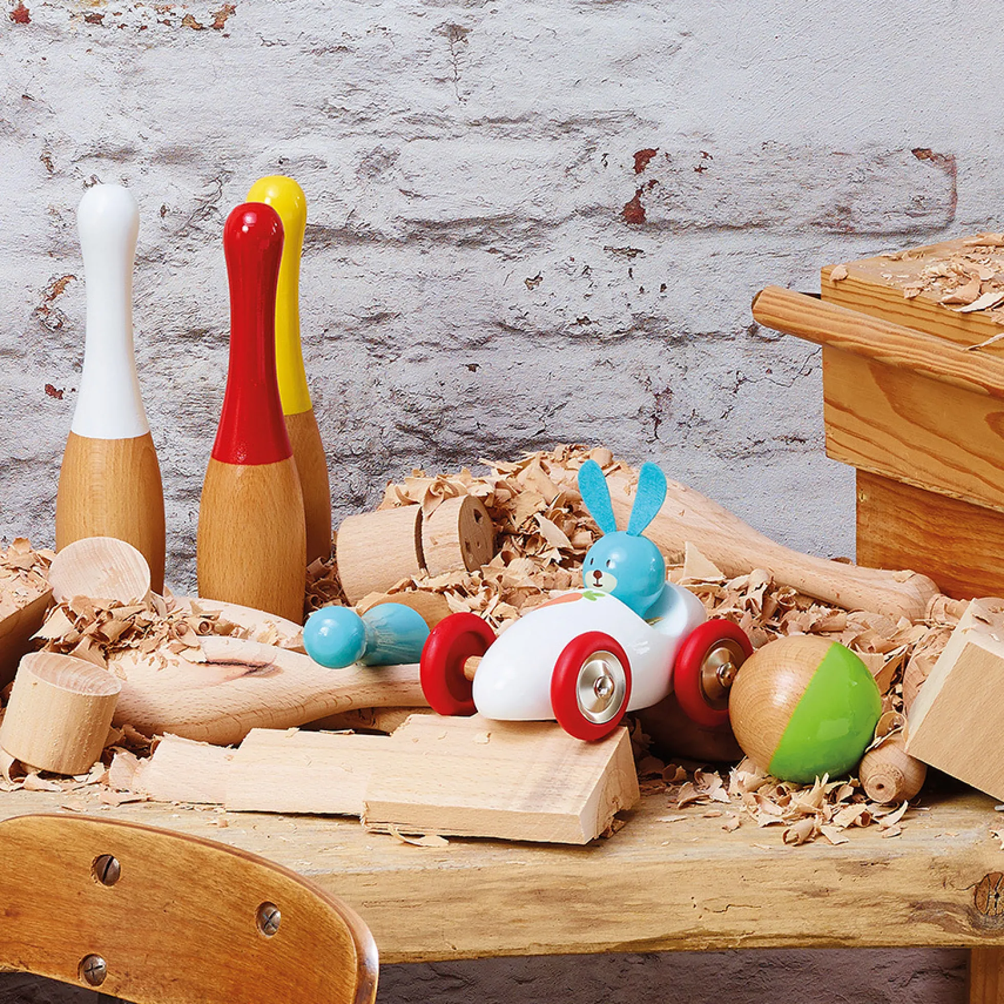 Voiture en bois Boizoos, Raoul le lapin