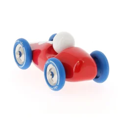 Voiture en bois, Course - Grand modèle rouge