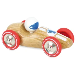 Voiture en bois, Course - Grand modèle bois naturel
