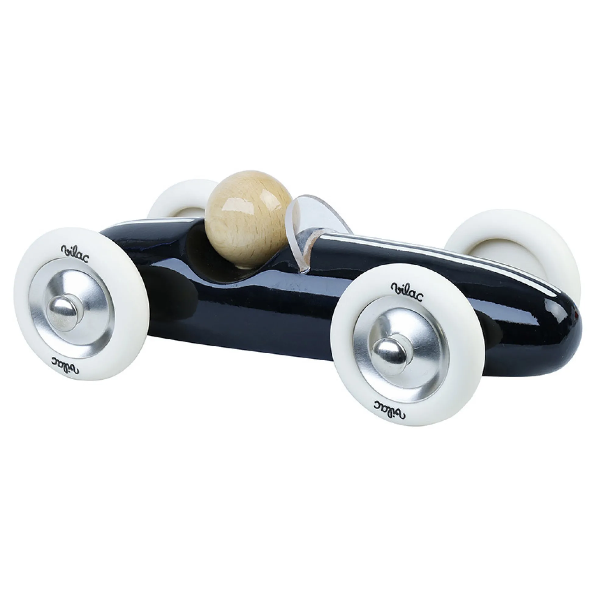Voiture en bois, Grand prix vintage - Modèle medium noir
