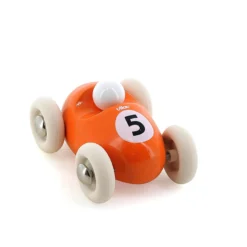 Voiture en bois, Mini roadster - Orange