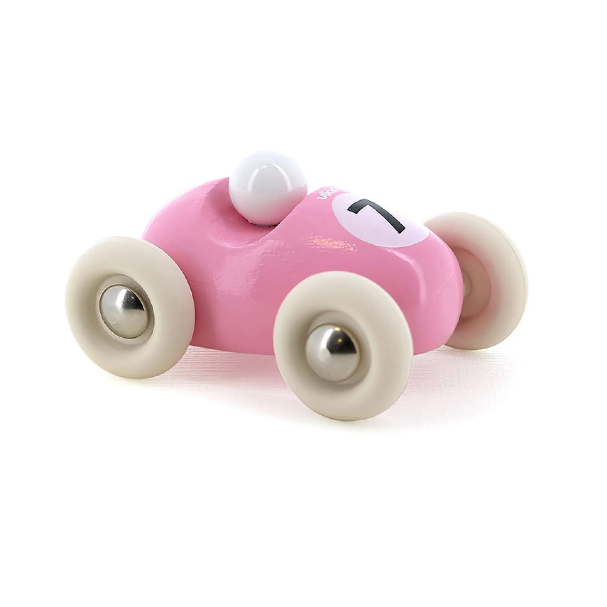 Voiture en bois, Mini roadster - Rose