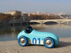 Voiture en bois, Old sport Compet’ - Turquoise