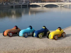 Voiture en bois, Old sport Compet’ - Turquoise