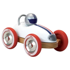 Voiture en bois, Roadster - Blanc
