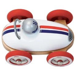 Voiture en bois, Roadster - Blanc