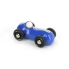 Voiture en bois, Streamline vintage - Petit modèle bleu