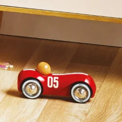 Voiture en bois, Streamline vintage - Modèle medium rouge